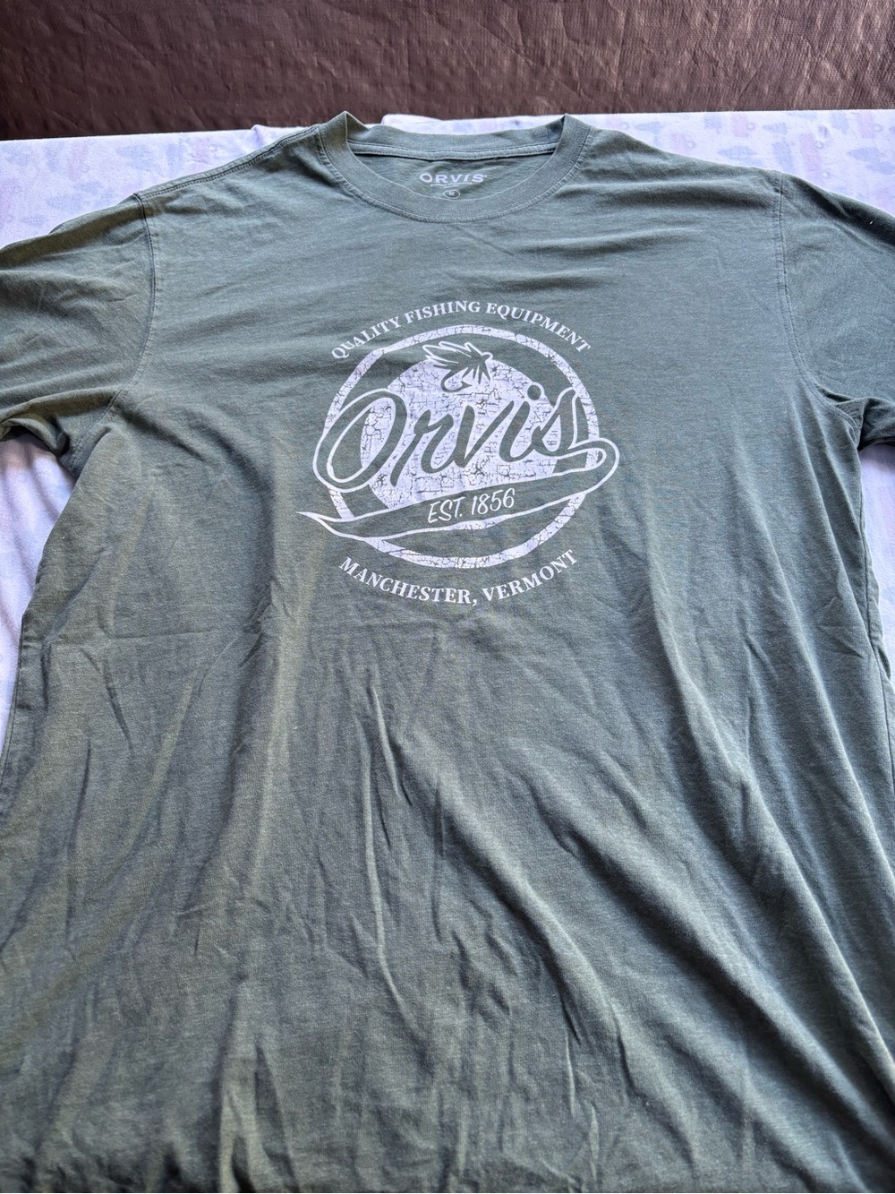 Orvis Olive Green Logo Short-Sleeve Tee